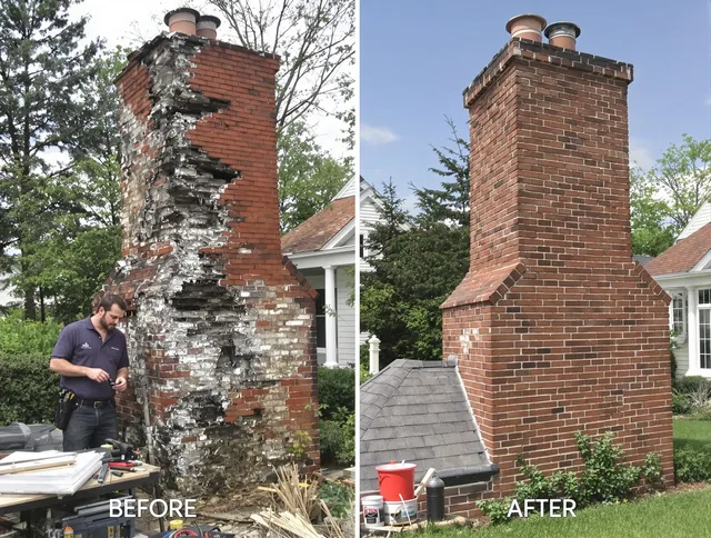 Colton Chimney Sweep performing a full chimney restoration in Colton, CA