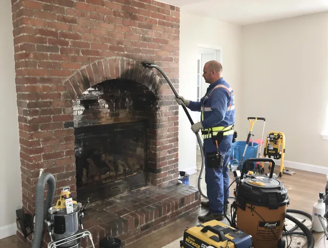 Colton Chimney Sweep expert performing detailed chimney sweep in Colton, CA