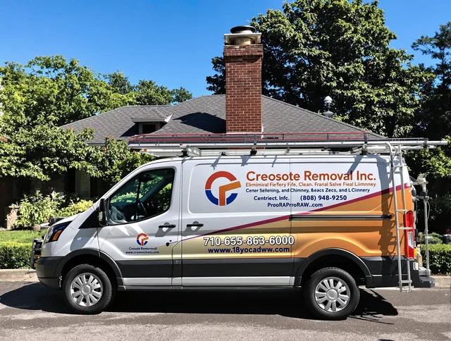 Colton Chimney Sweep technician removing creosote safely in Colton, CA