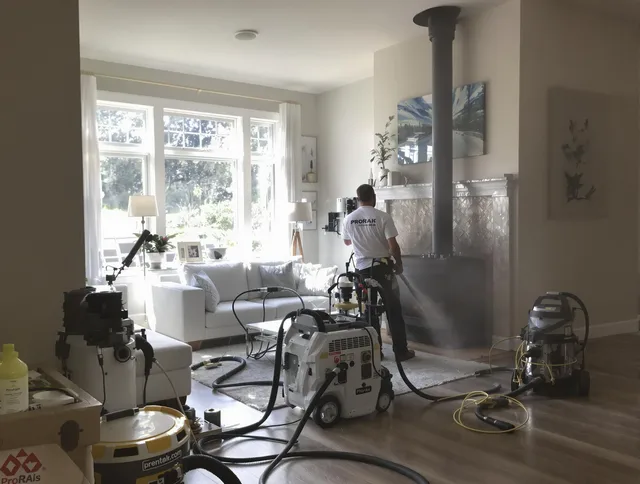 Soot removal service by Colton Chimney Sweep for a fireplace in Colton, CA